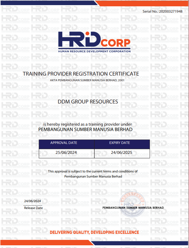 Certification Online Training Hub HRD Corp Claimable Trainings